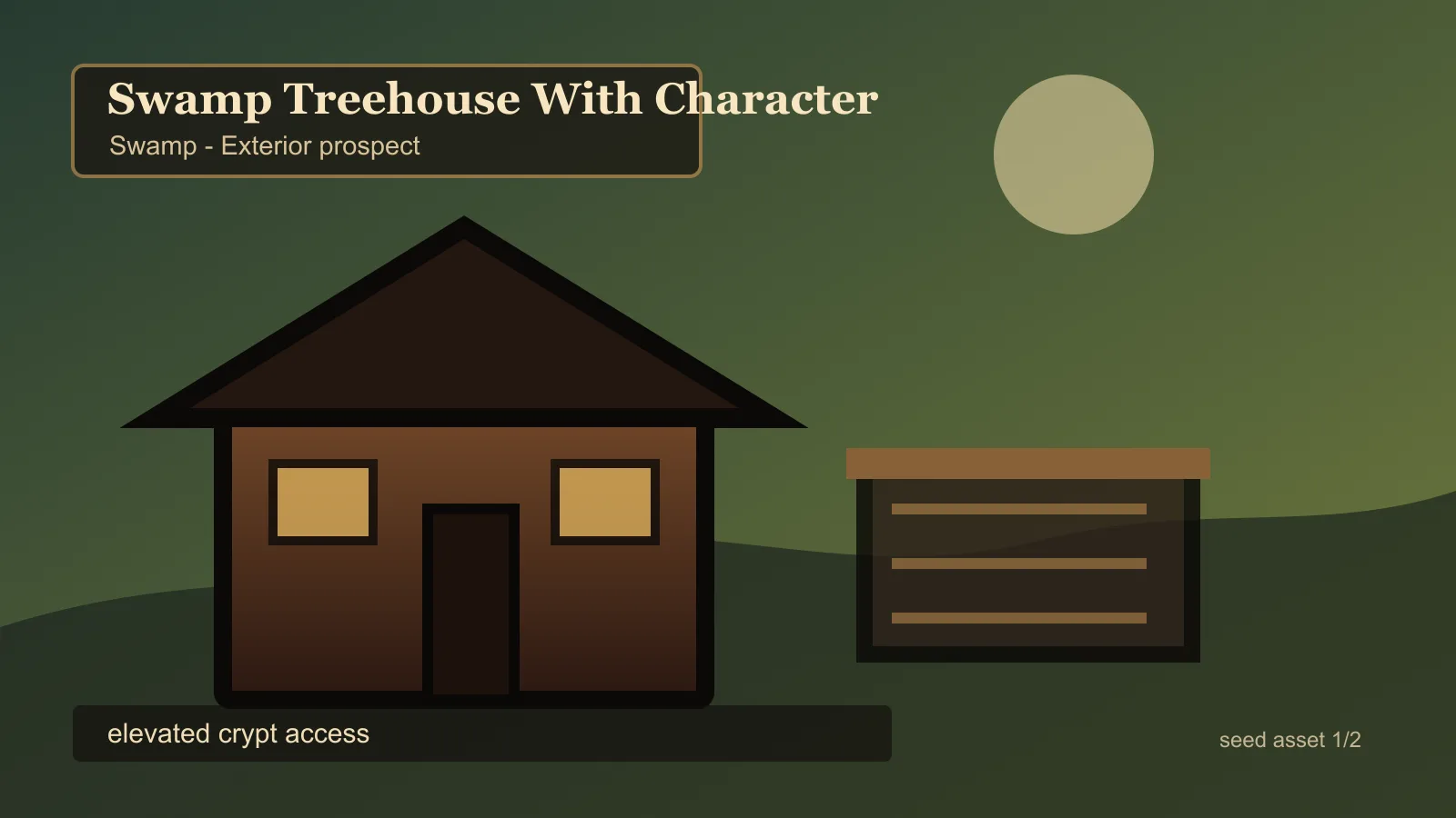Temporary development image for an elevated swamp property.